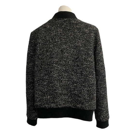 J Crew Bomber Tweed/Boucle Zippered Jacket,  Size 6 - Picture 3 of 7